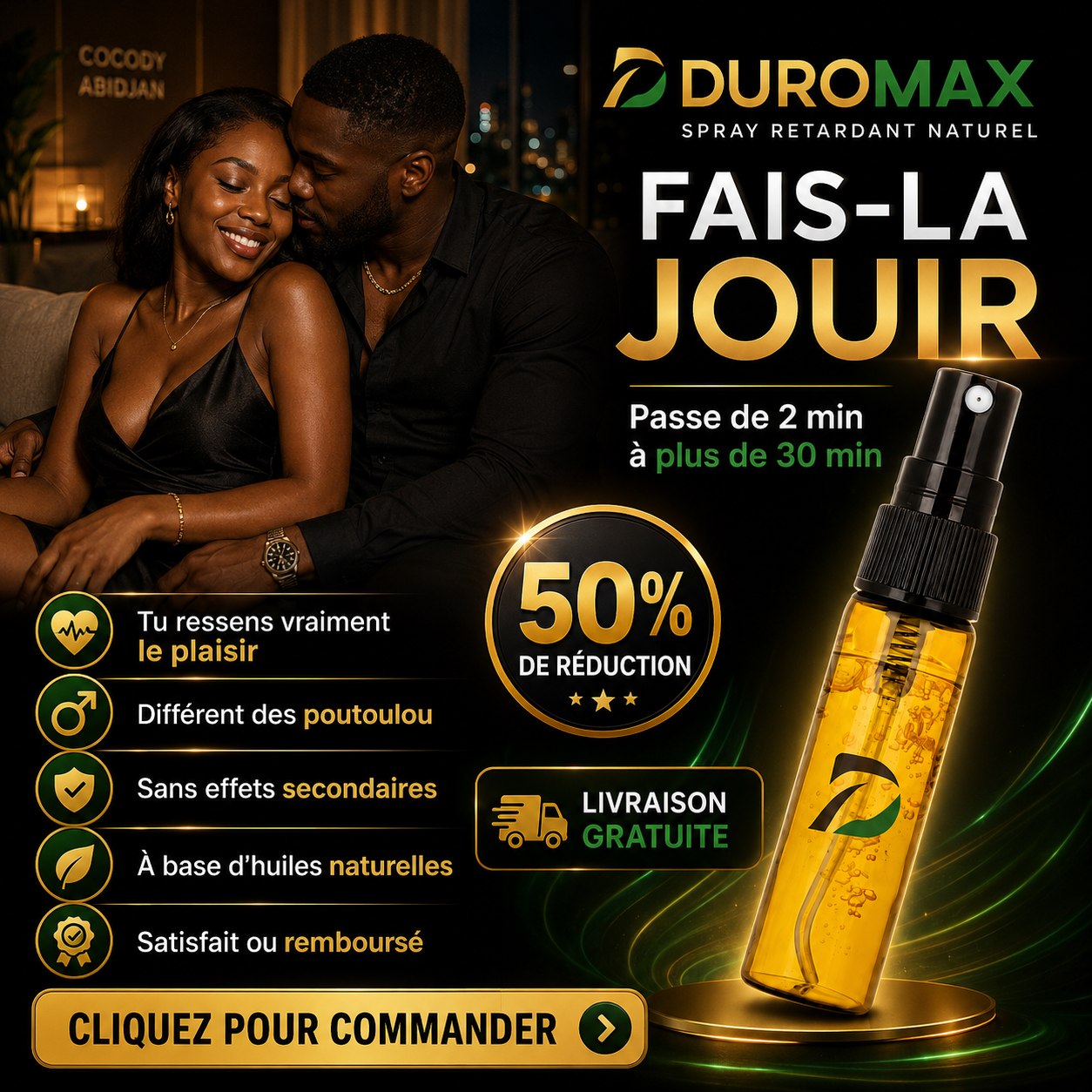 Le meilleur spray d'endurance au monde: PASSE DE 2 MINUTES À PLUS DE 35 MINUTES DE PLAISIR